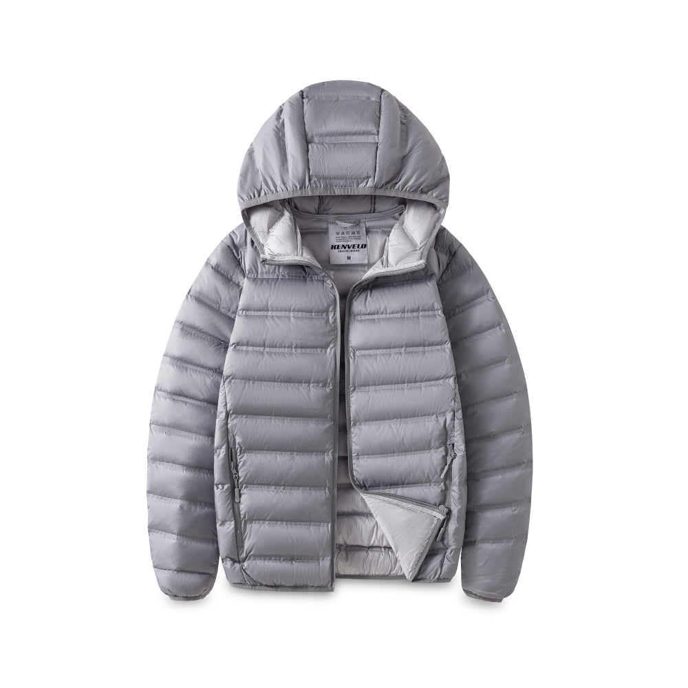 UNISEX DUCK FEATHERS MIX POLYESTER FLEECE JACKET - EJK001