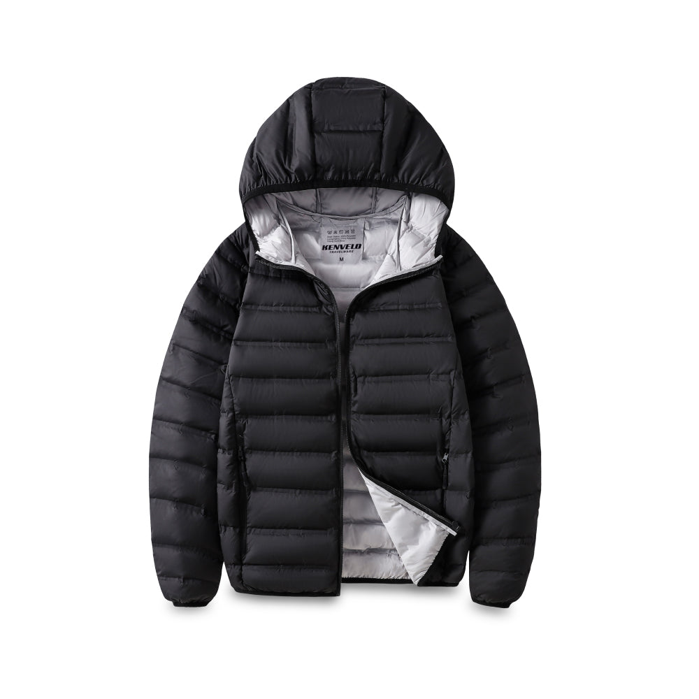 UNISEX DUCK FEATHERS MIX POLYESTER FLEECE JACKET - EJK001