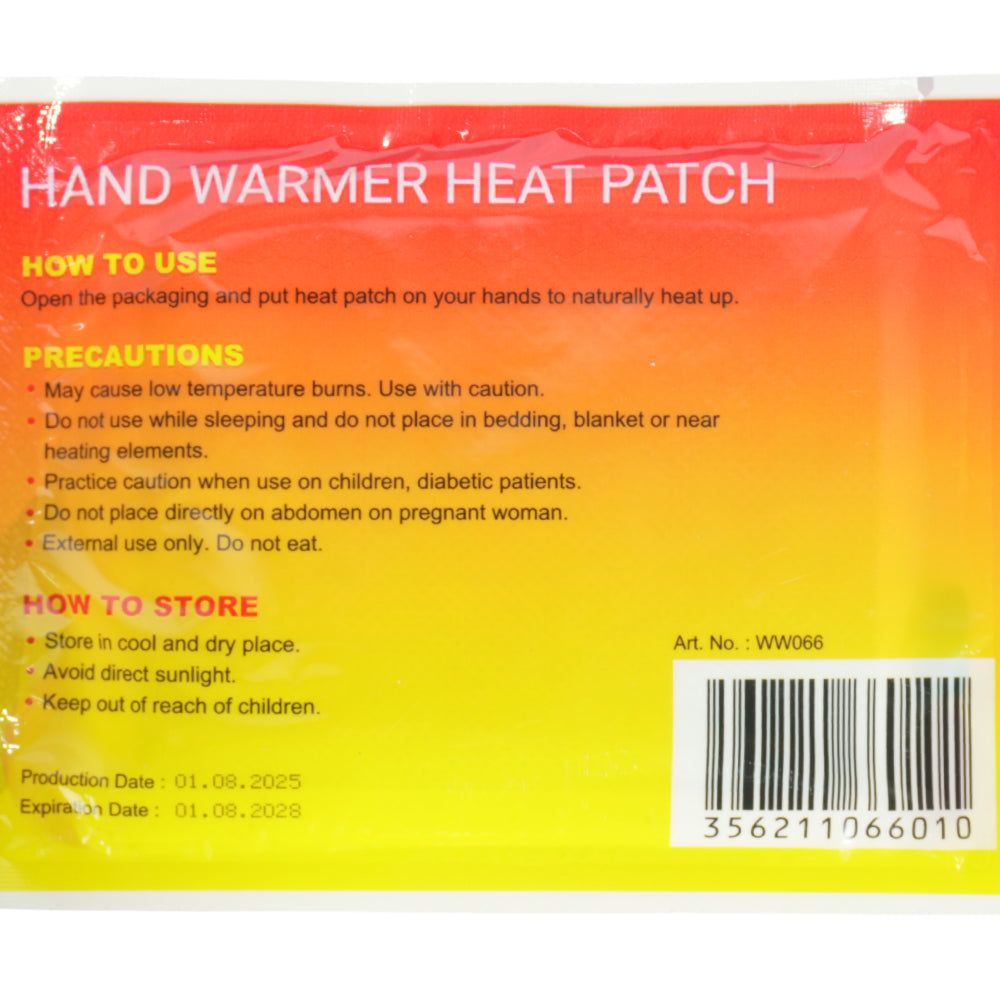 HAND WARMER HEAT PATCH - WW066